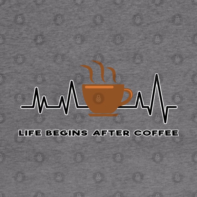 Heartbeat - Life Begins After Coffee by DesignWood Atelier